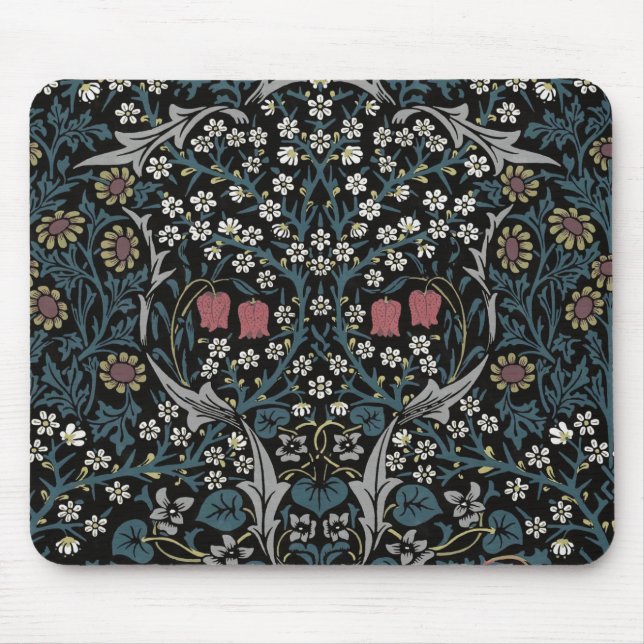 William Morris Blackthorn Blommigt Art nouveau Musmatta (Framsidan)