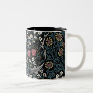 William Morris Blackthorn Blommigt Art nouveau Två-Tonad Mugg