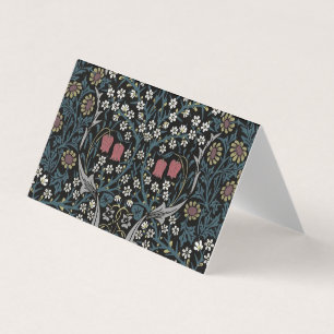 William Morris Blackthorn Blommigt Art nouveau Visitkort