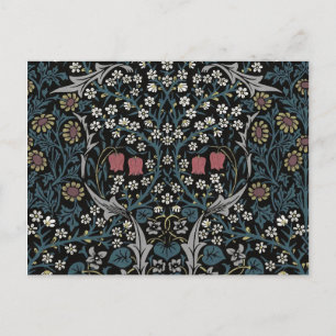 William Morris Blackthorn Blommigt Art nouveau Vykort