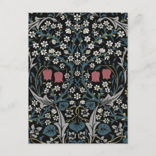 William Morris Blackthorn Blommigt Art nouveau Vykort