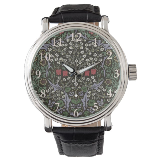 William Morris Blackthorn Tapet Blommig Armbandsur (Framsida)
