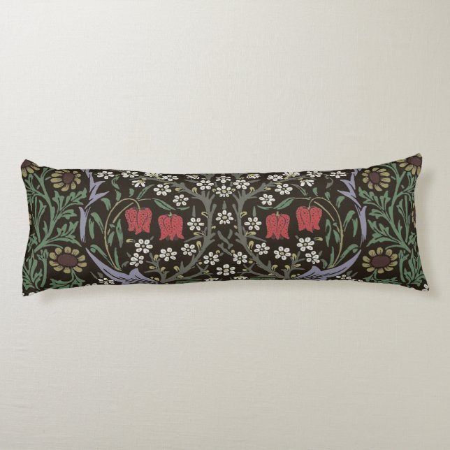 William Morris Blackthorn Tapet Blommig Kroppskudde (Baksidan)