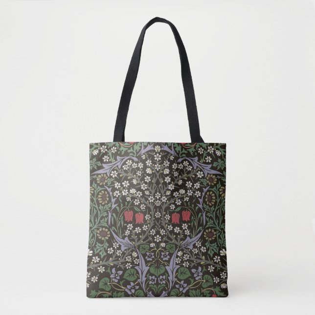 William Morris Blackthorn Tapet Blommig Tygkasse (Framsida)