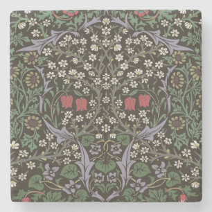 William Morris Blackthorn Tapet Blommig Underlägg Sten