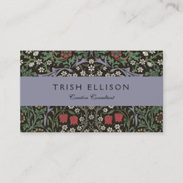 William Morris Blackthorn Tapet Blommig Visitkort