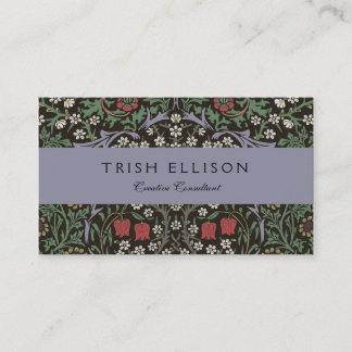 William Morris Blackthorn Tapet Blommig Visitkort