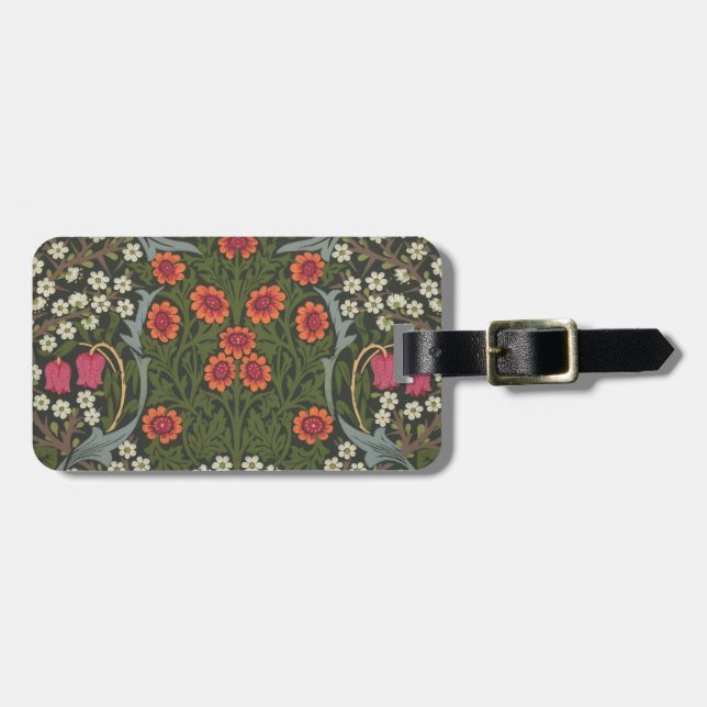 William Morris Blackthorn Trädgårdsblomma Klassike Bagagebricka (Horisontell Framsida)