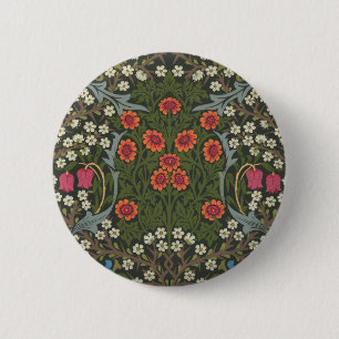 William Morris Blackthorn Trädgårdsblomma Klassike Knapp