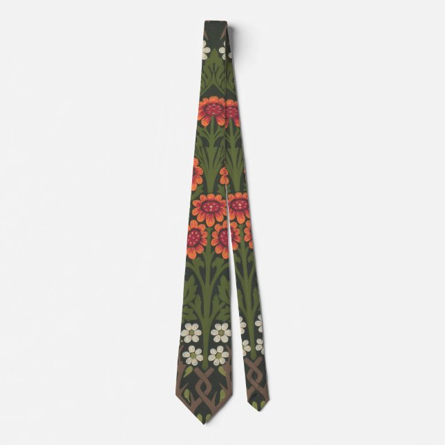 William Morris Blackthorn Trädgårdsblomma Klassike Slips (Framsida)
