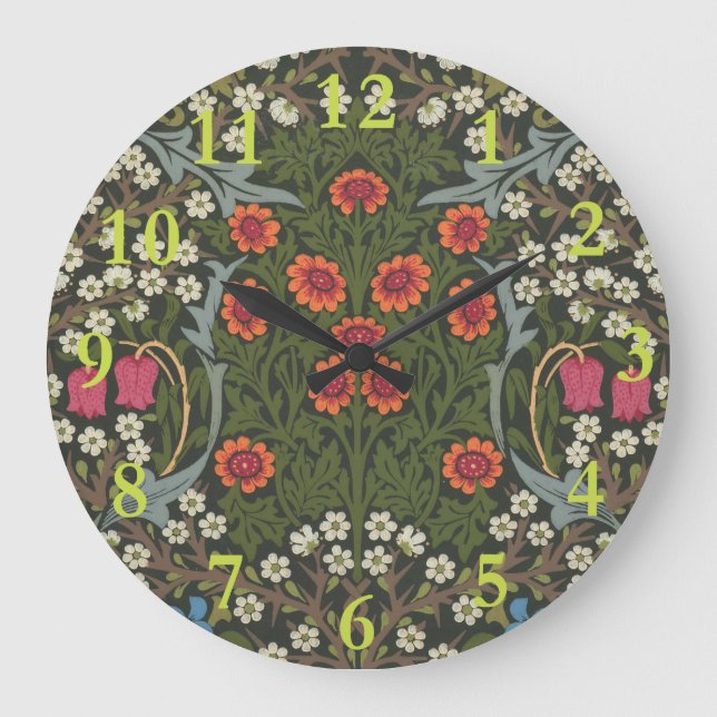 William Morris Blackthorn Trädgårdsblomma Klassike Stor Klocka (Framsida)