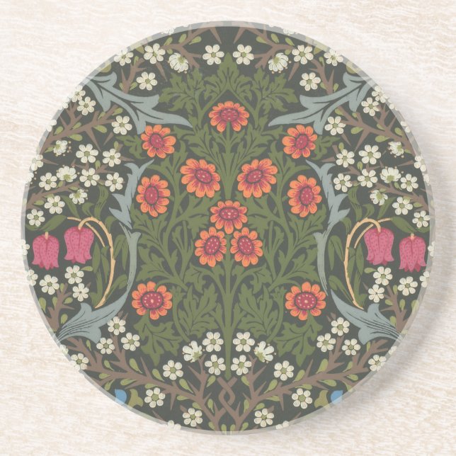 William Morris Blackthorn Trädgårdsblomma Klassike Underlägg (Framsidan)