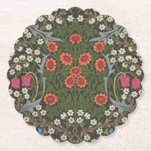 William Morris Blackthorn Trädgårdsblomma Klassike Underlägg Papper