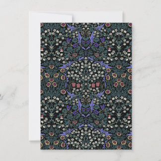 William Morris Blackthorn Victorian Botanical Anteckningskort