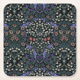 William Morris Blackthorn Victorian Wallpaper Underlägg Papper Kvadrat