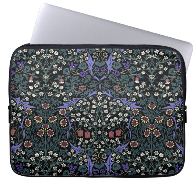 William Morris Blackthorn viktoriansk tapet Laptop Fodral (Framsidan)