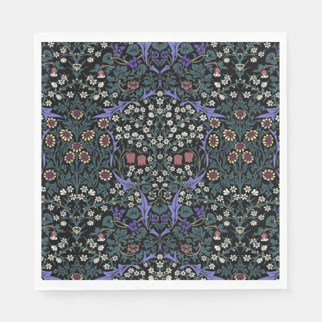 William Morris Blackthorn viktoriansk tapet Pappersservett (Framsidan)