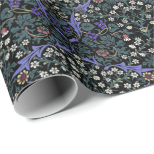 William Morris Blackthorn viktoriansk tapet Presentpapper