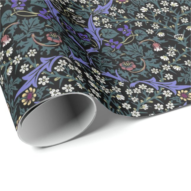 William Morris Blackthorn viktoriansk tapet Presentpapper (Rullad Hörn)