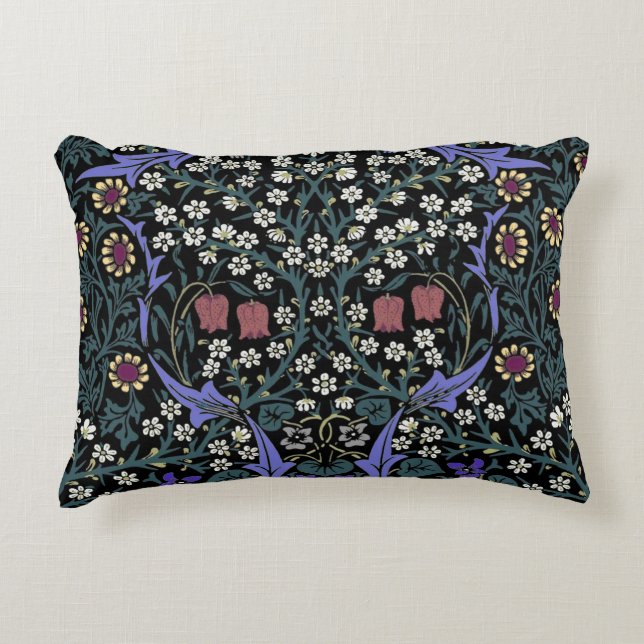 William Morris Blackthorn viktoriansk tapet Prydnadskudde (Framsidan)