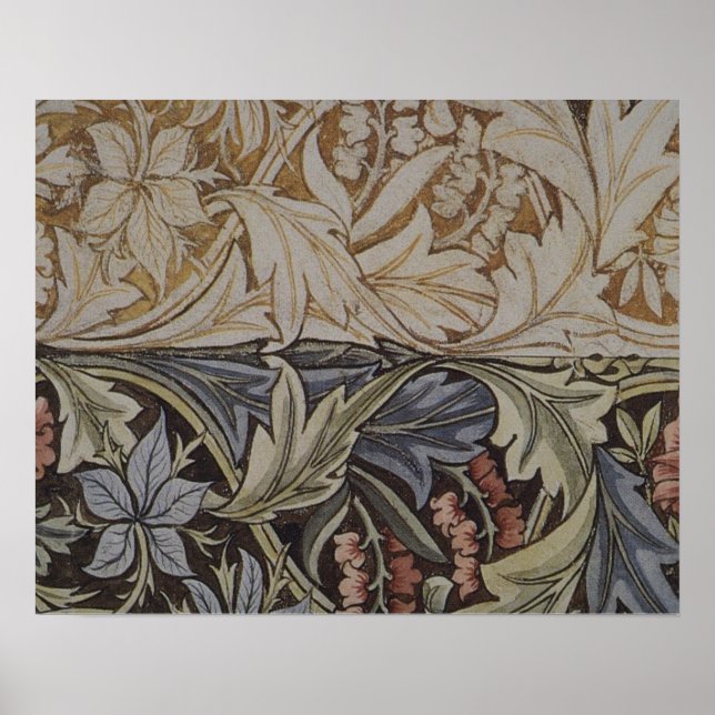 William Morris Blåklocka Botanisk Poster (Framsidan)