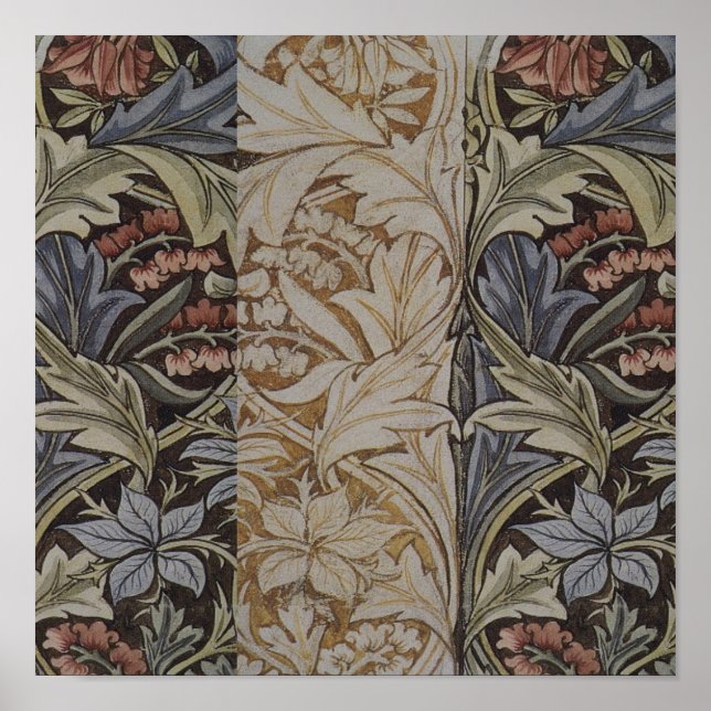 William Morris Blåklocka Botanisk Poster (Framsidan)