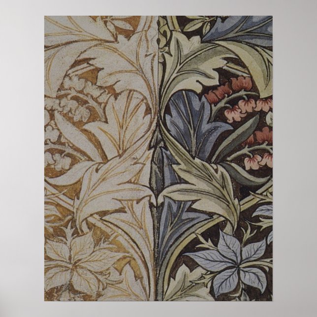 William Morris Blåklocka Botanisk Poster (Framsidan)