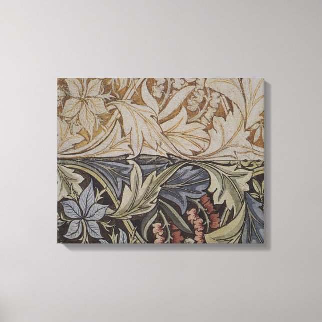 William Morris Blåklocka Tapet Botanisk Klassiker Canvastryck (Framsida)