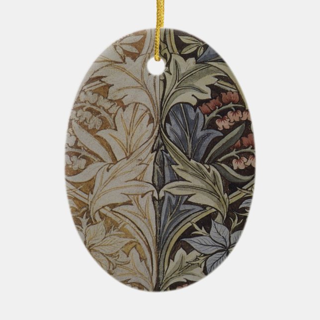 William Morris Blåklocka Tapet Botanisk Klassiker Julgransprydnad Keramik (Framsidan)