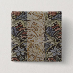 William Morris Blåklocka Tapet Botanisk Klassiker Knapp