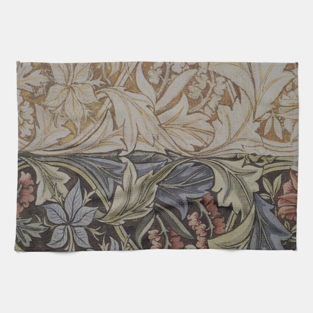 William Morris Blåklocka Tapet Botanisk Klassiker Kökshandduk (Horisontell)