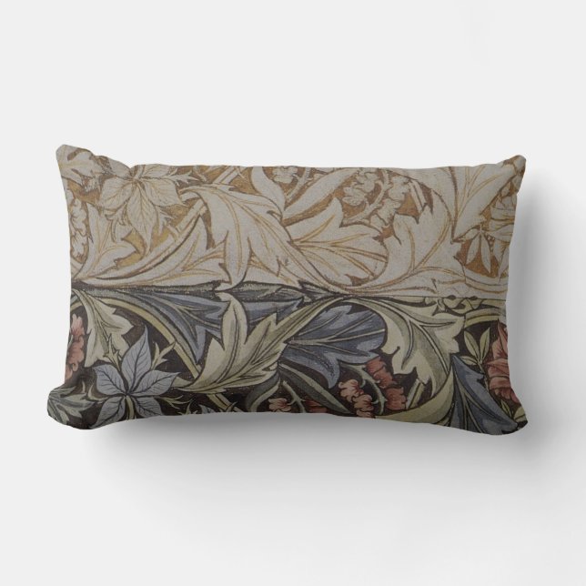 William Morris Blåklocka Tapet Botanisk Klassiker Lumbarkudde (Framsida)