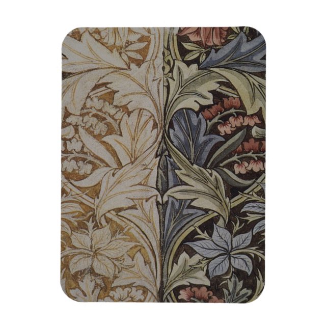 William Morris Blåklocka Tapet Botanisk Klassiker Magnet (Vertikal)