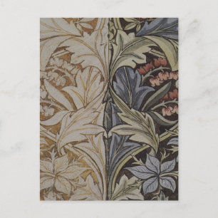 William Morris Blåklocka Tapet Botanisk Klassiker Vykort