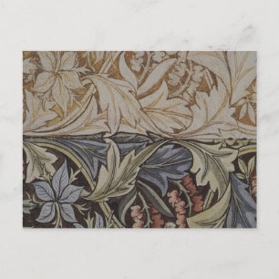 William Morris Blåklocka Tapet Botanisk Klassiker Vykort