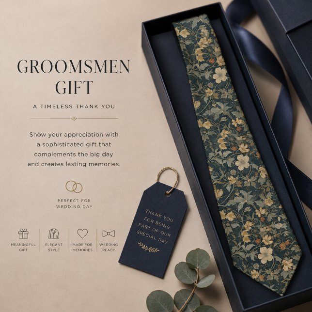 William Morris Blommig Art Nouveau bröllopspresent Slips (Skapare uppladdad)