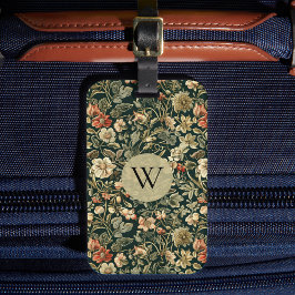 William Morris Blommig Bagagebricka