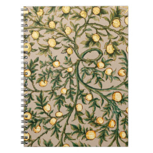 William Morris Blommig Frukt Trädgård Blomma Klass Anteckningsbok