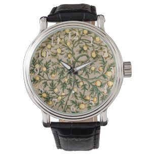 William Morris Blommig Frukt Trädgård Blomma Klass Armbandsur