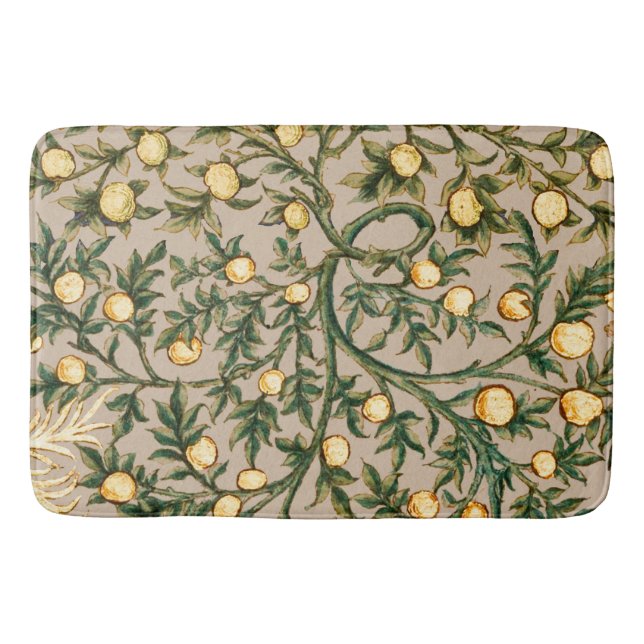 William Morris Blommig Frukt Trädgård Blomma Klass Badrumsmatta (Framsidan)