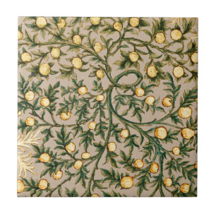 William Morris Blommig Frukt Trädgård Blomma Klass Kakelplatta