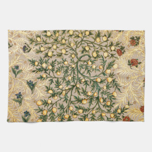William Morris Blommig Frukt Trädgård Blomma Klass Kökshandduk