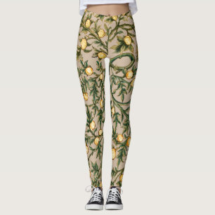 William Morris Blommig Frukt Trädgård Blomma Klass Leggings
