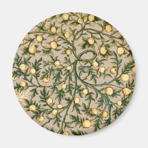 William Morris Blommig Frukt Trädgård Blomma Klass Magnet