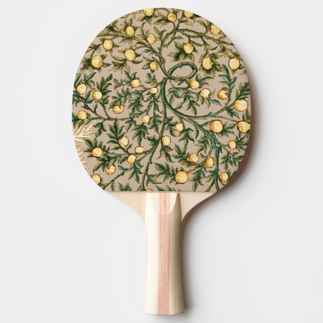 William Morris Blommig Frukt Trädgård Blomma Klass Pingisracket (Framsidan)