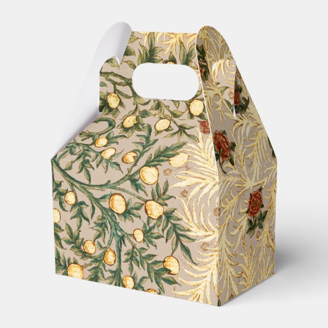 William Morris Blommig Frukt Trädgård Blomma Klass Presentaskar (Framsidan Sidan)