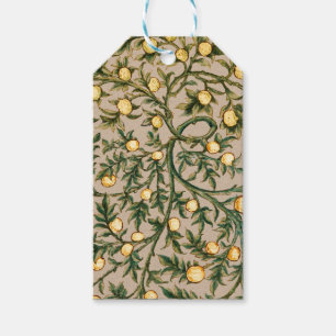 William Morris Blommig Frukt Trädgård Blomma Klass Presentetikett