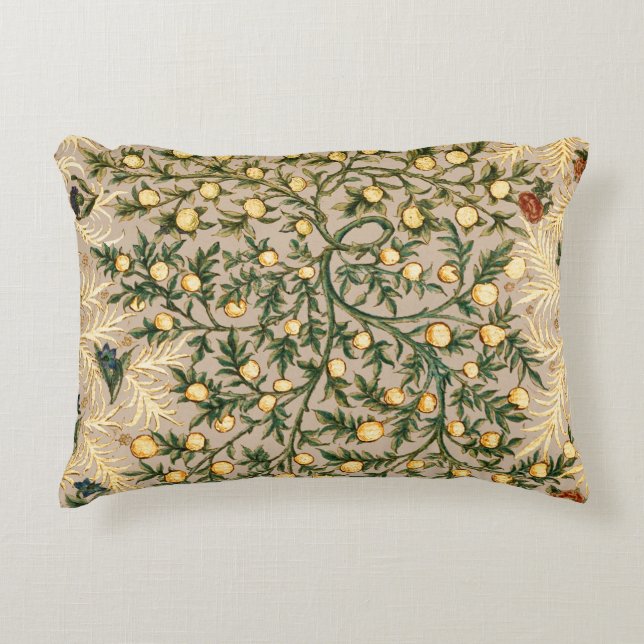 William Morris Blommig Frukt Trädgård Blomma Klass Prydnadskudde (Framsidan)