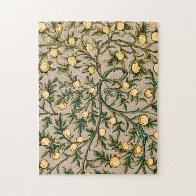 William Morris Blommig Frukt Trädgård Blomma Klass Pussel (Vertikal)