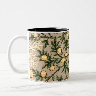 William Morris Blommig Frukt Trädgård Blomma Klass Två-Tonad Mugg